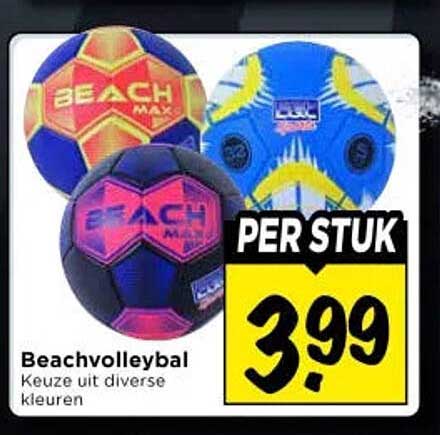 Beachvolleybal Keuze uit diverse kleuren PER STUK