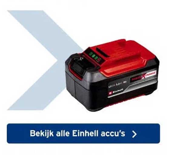 Bekijk alle Einhell accu's