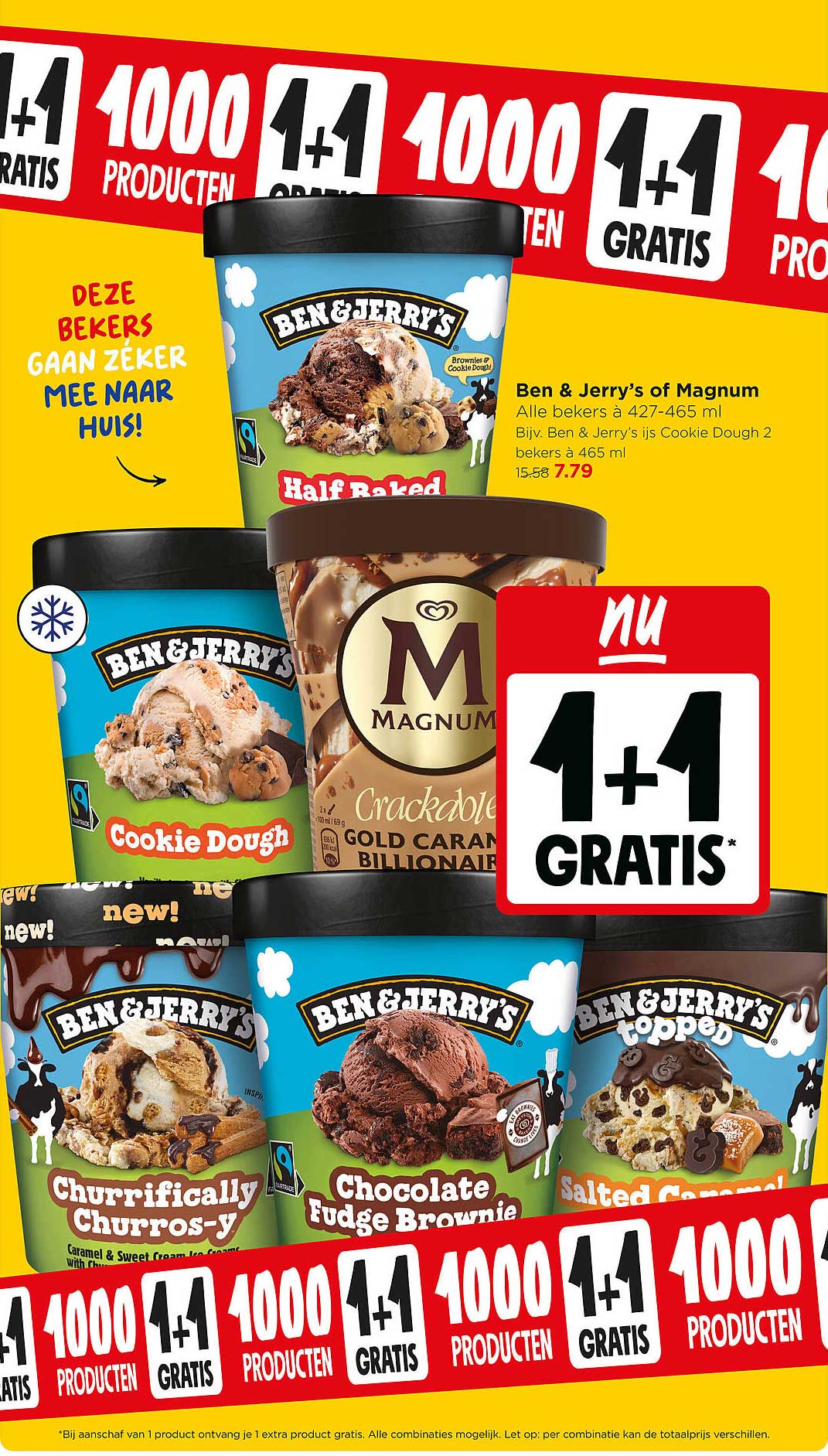 Ben & Jerry’s of Magnum 1+1 gratis