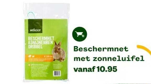 Beschermnet met zonnenluifel vanaf 10.95