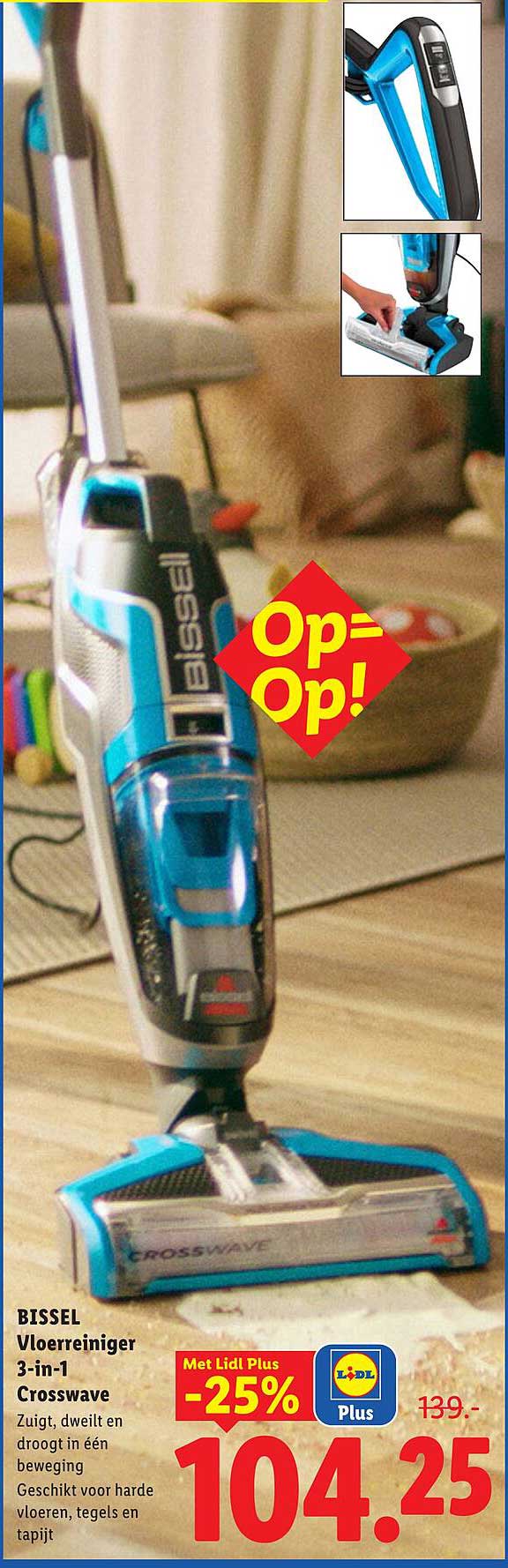 BISSELL Vloerreiniger 3-in-1 Crosswave