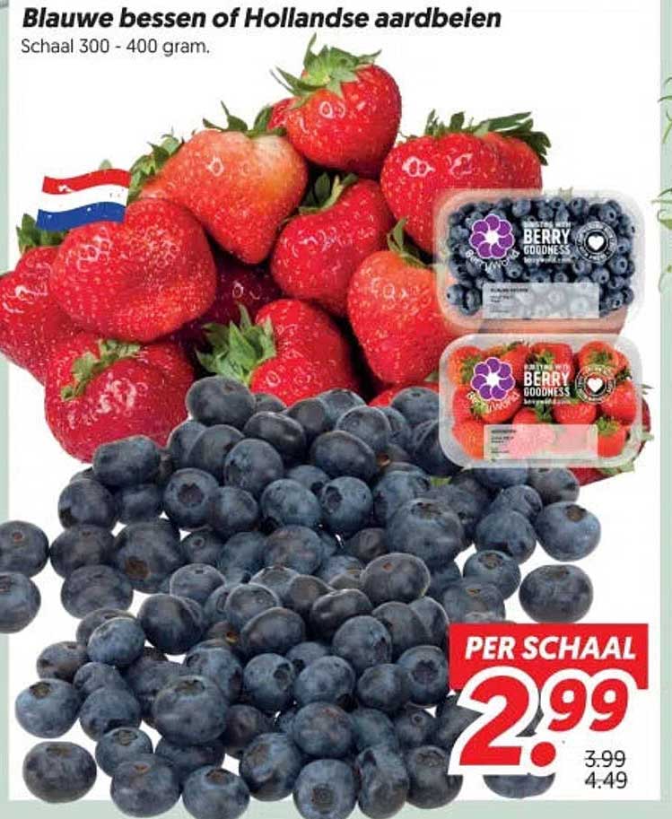 Blauwe bessen of Hollandse aardbeien