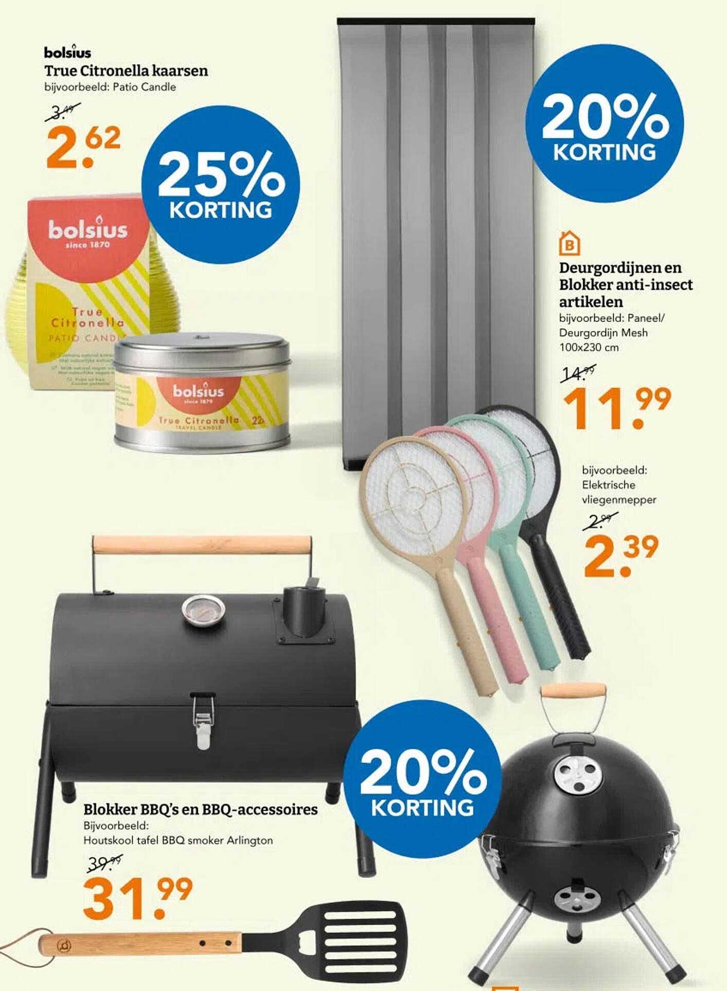 Blokker BBQ’s en BBQ-accessoires 20% KORTING