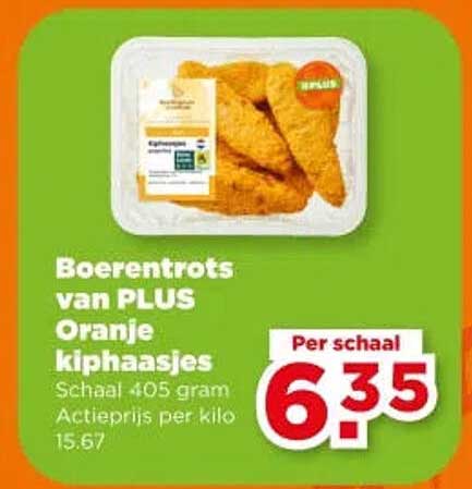 Boerentrots van PLUS Oranje kiphaasjes