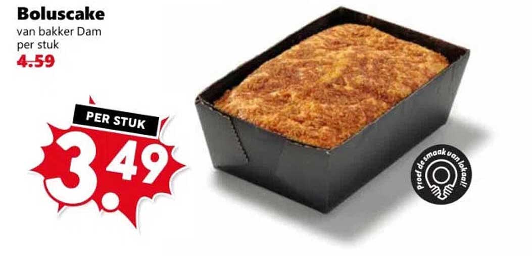 Boluscake van bakker Dam per stuk