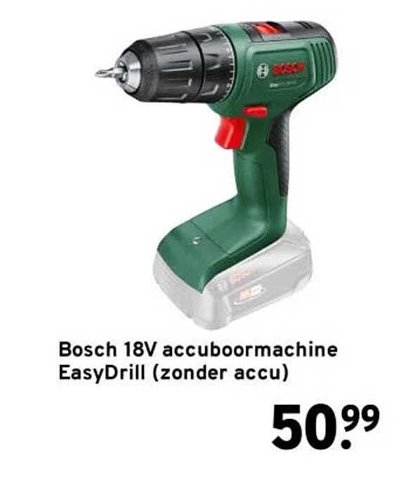 Bosch 18V accuboormachine EasyDrill (zonder accu)