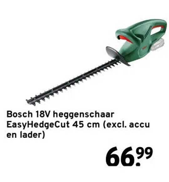 Bosch 18V heggenschaar EasyHedgeCut 45 cm (excl. accu en lader)