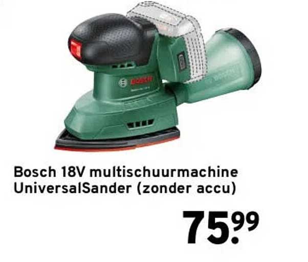 Bosch 18V multischuurmachine UniversalSander (zonder accu)