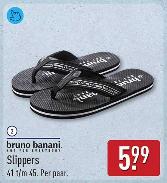 bruno banani Slippers 41 t/m 45. Per paar.