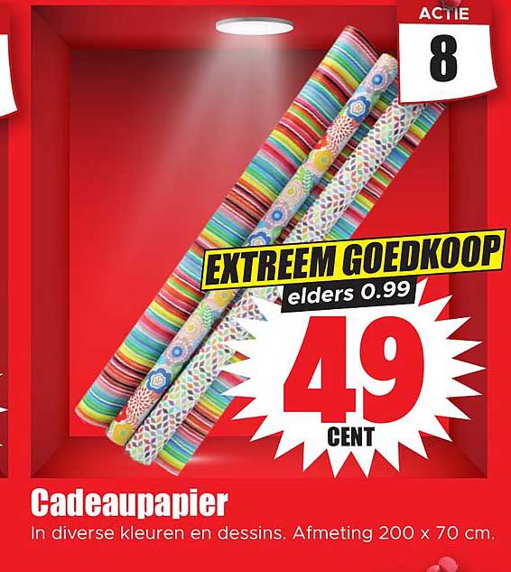 Cadeaupapier EXTREEM GOEDKOOP elders 0.99