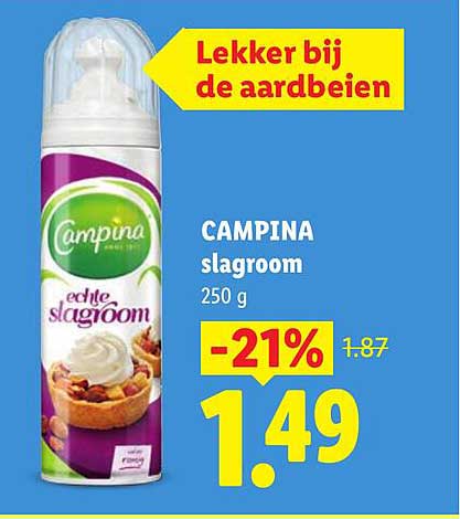 CAMPINA slagroom 250 g