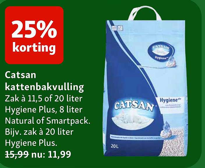 Catsan kattenbakvulling 25% korting