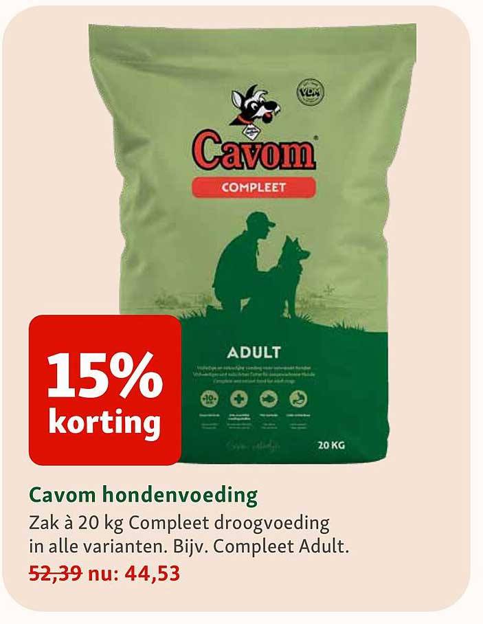 Cavom hondenvoeding