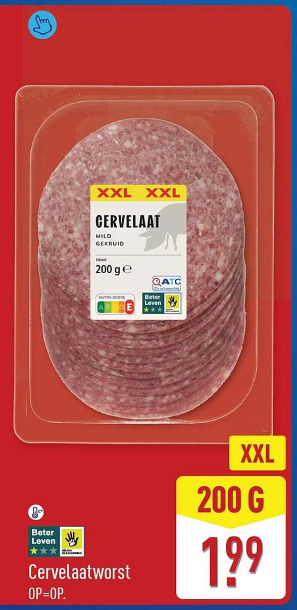Cervelaatworst OP=OP XXL 200 G