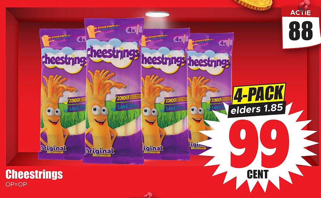Cheestrings 4-pack elders 1.85