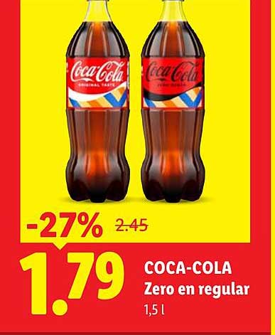 COCA-COLA Zero en regular 1,5 l