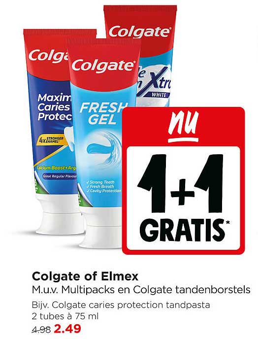 Colgate of Elmex 1+1 GRATIS*