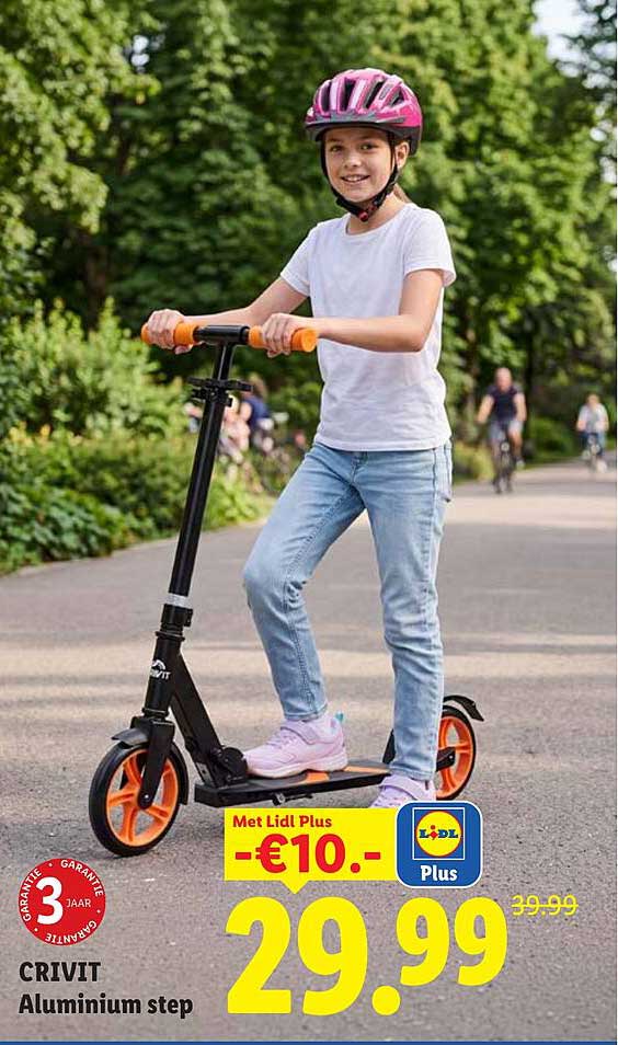 CRIVIT Aluminium step Met Lidl Plus -€10.-
