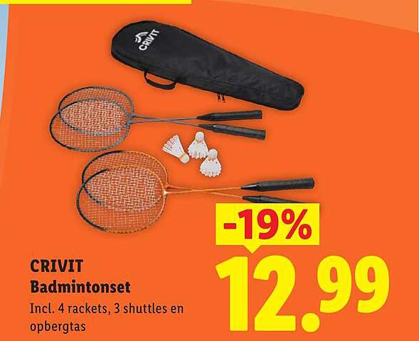CRIVIT Badmintonset -19%