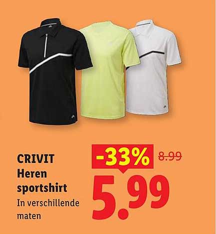 CRIVIT Heren sportshirt In verschillende maten