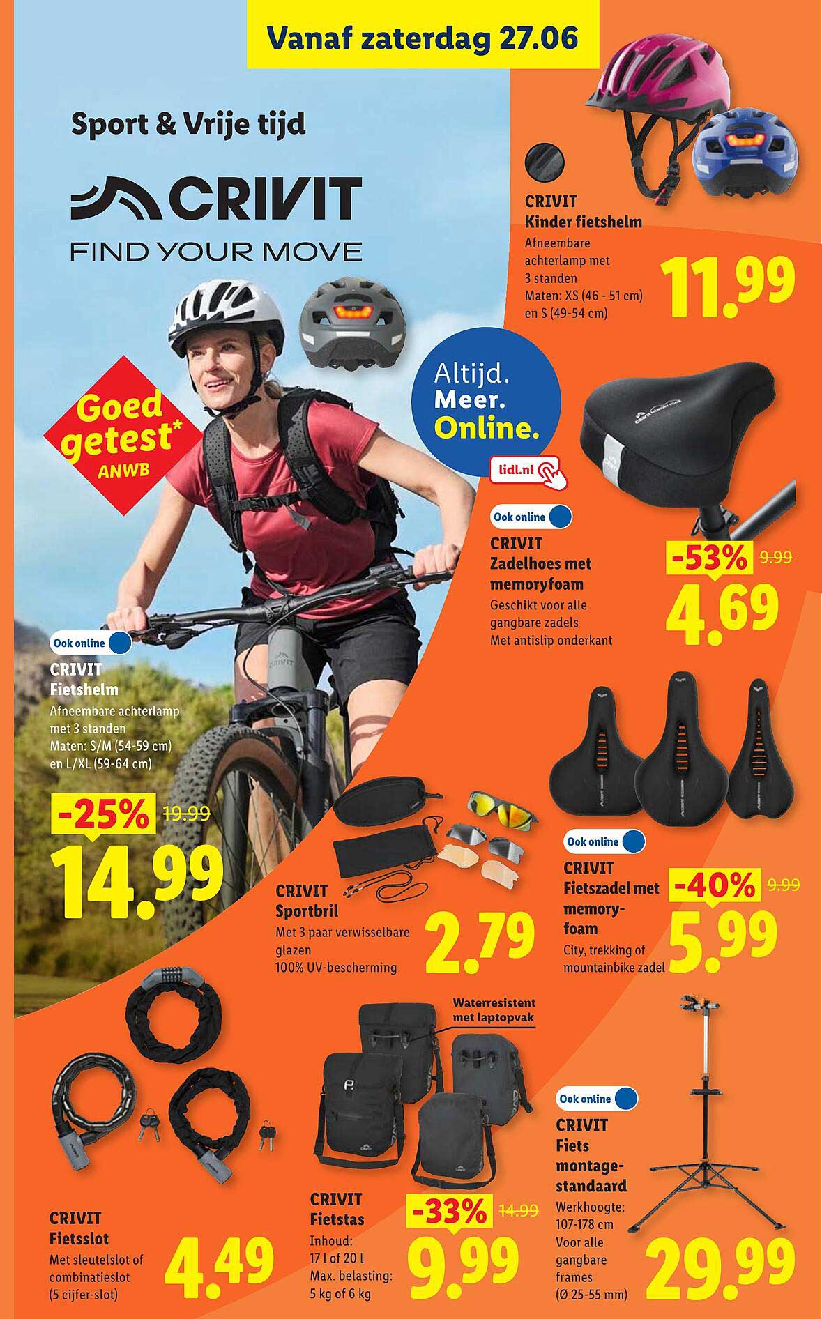 CRIVIT Kinder fietshelm