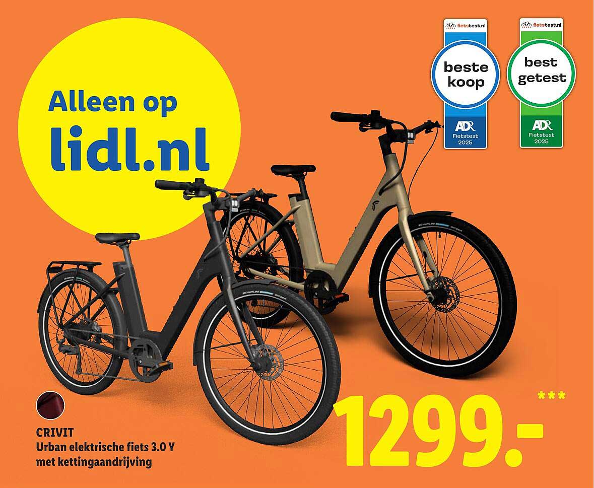 CRIVIT Urban elektrische fiets 3.0 Y met kettingaandrijving