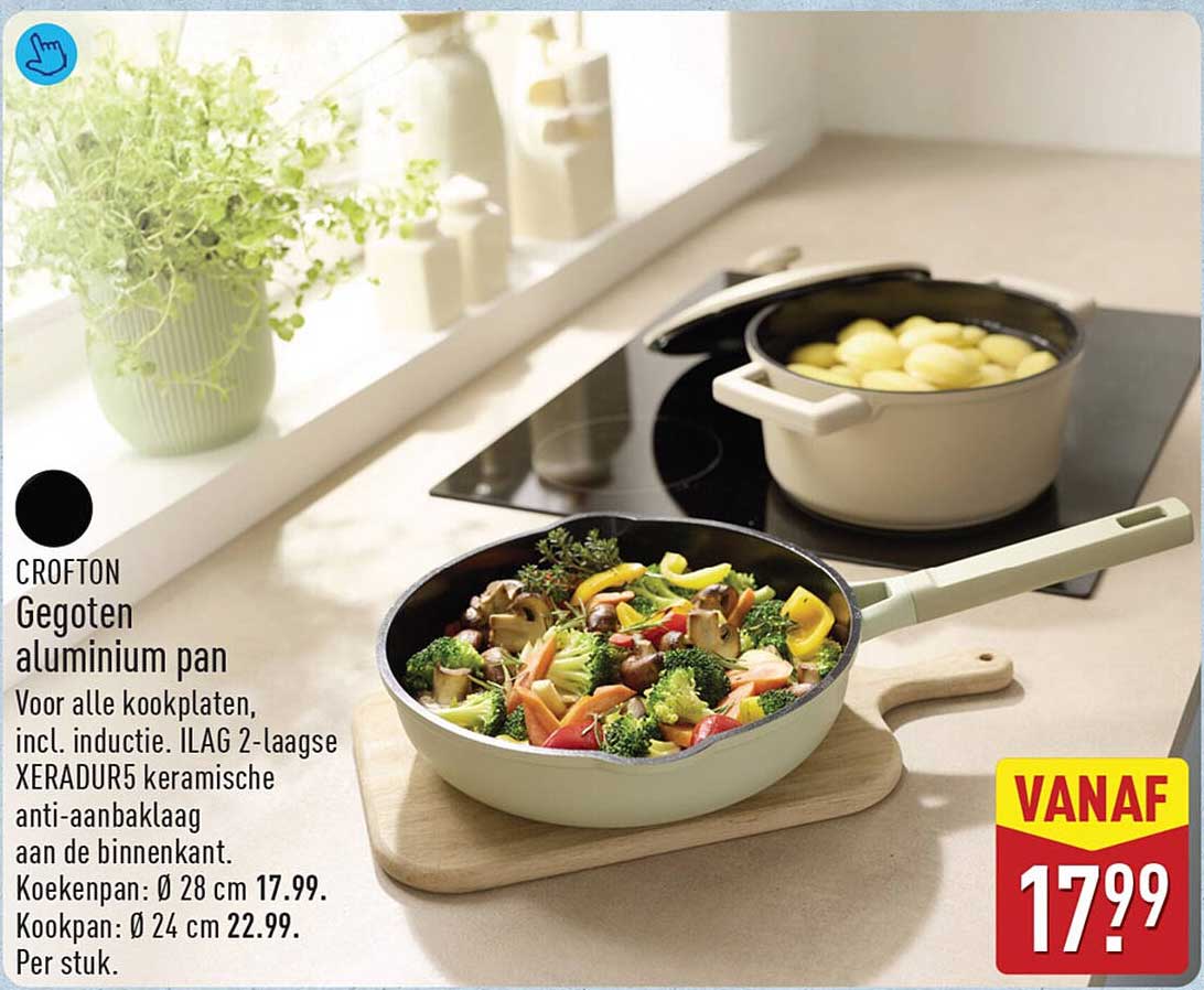 CROFTON Gegoten aluminium pan
