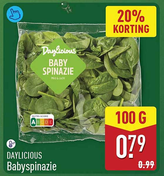 Daylicious Babyspinazie 20% KORTING