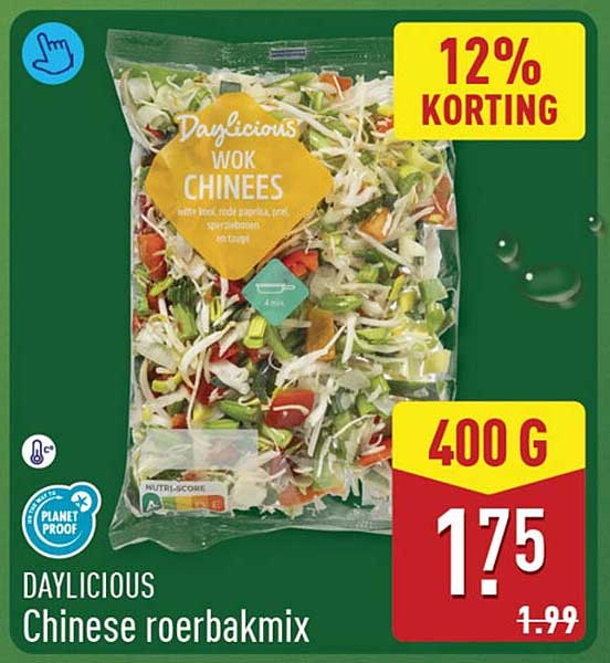 DAYLICIOUS Chinese roerbakmix 400 g 12% korting