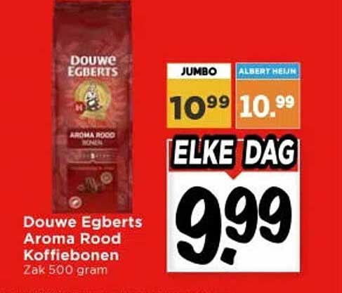 Douwe Egberts Aroma Rood Koffiebonen Zak 500 gram