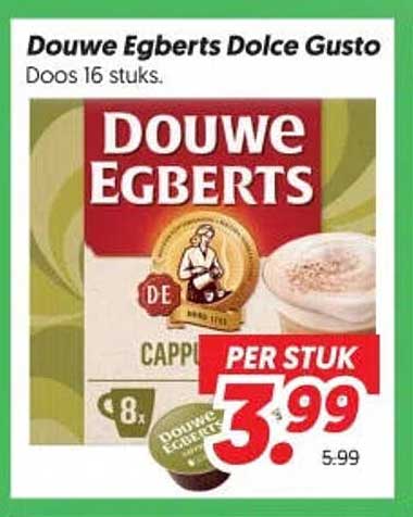 Douwe Egberts Dolce Gusto Doos 16 stuks.