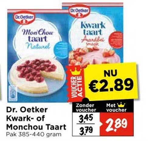 Dr. Oetker Kwark- of Monchou Taart