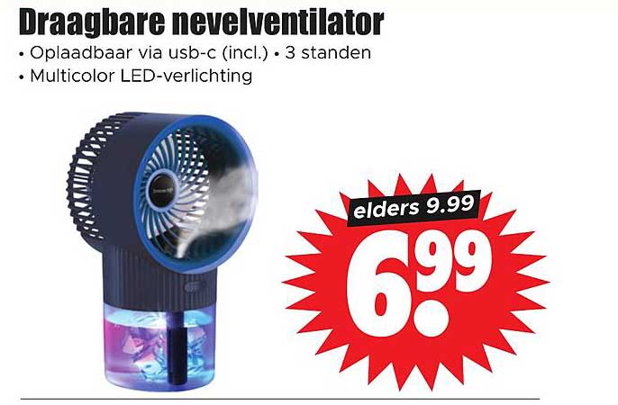 Draagbare nevelventilator