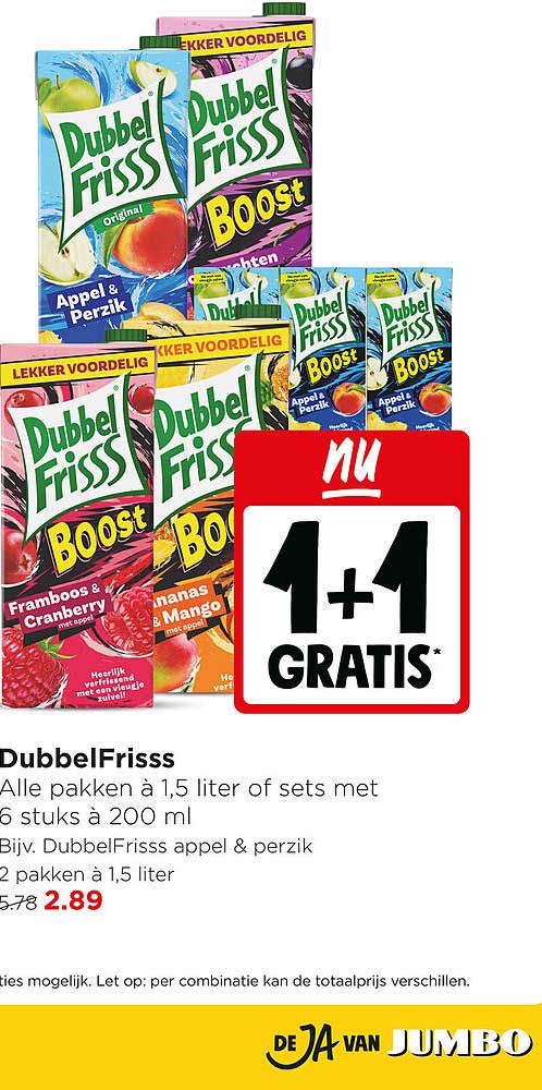 DubbelFrisss 1+1 GRATIS