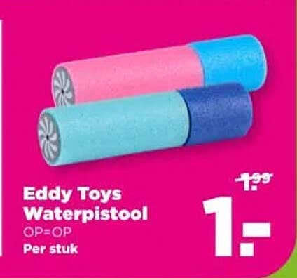 Eddy Toys Waterpistol OP=OP Per stuk