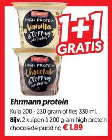 Ehrmann protein 1+1 GRATIS