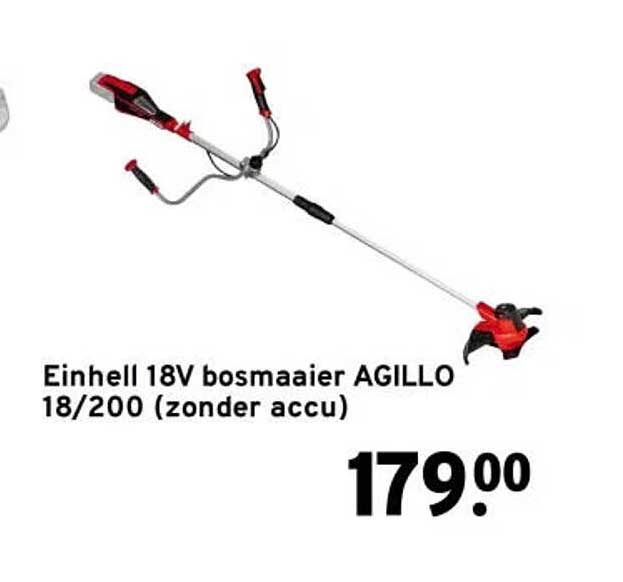 Einhell 18V bosmaaier AGILLO 18/200 (zonder accu)