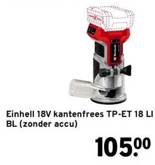 Einhell 18V kantenfrees TP-ET 18 LI BL (zonder accu)