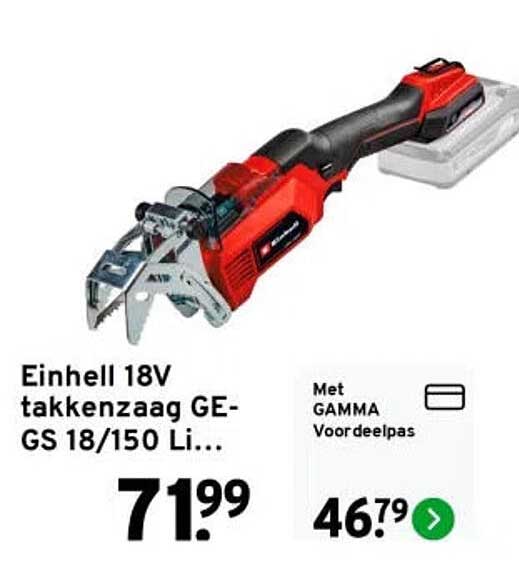 Einhell 18V takkenzzaag GE-GS 18/150 Li...