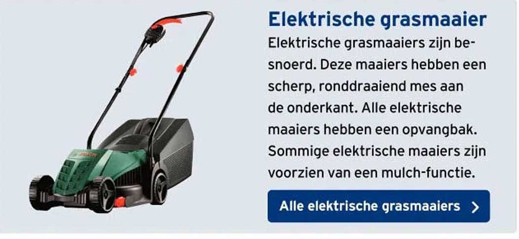 Elektrische grasmaaier