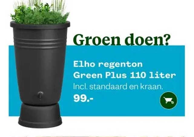 Elho regenton Green Plus 110 liter