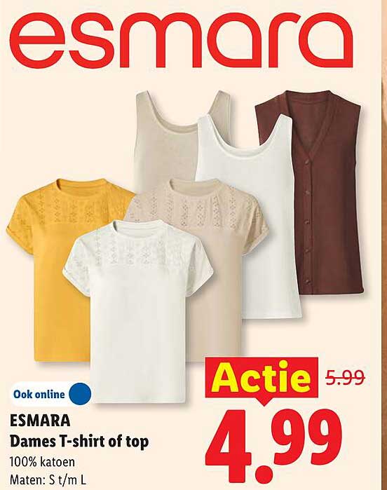 ESMARA Dames T-shirt of top