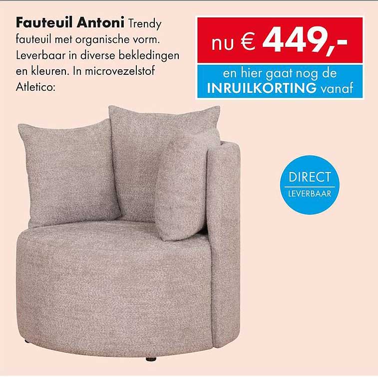 Fauteuil Antoni Trendy