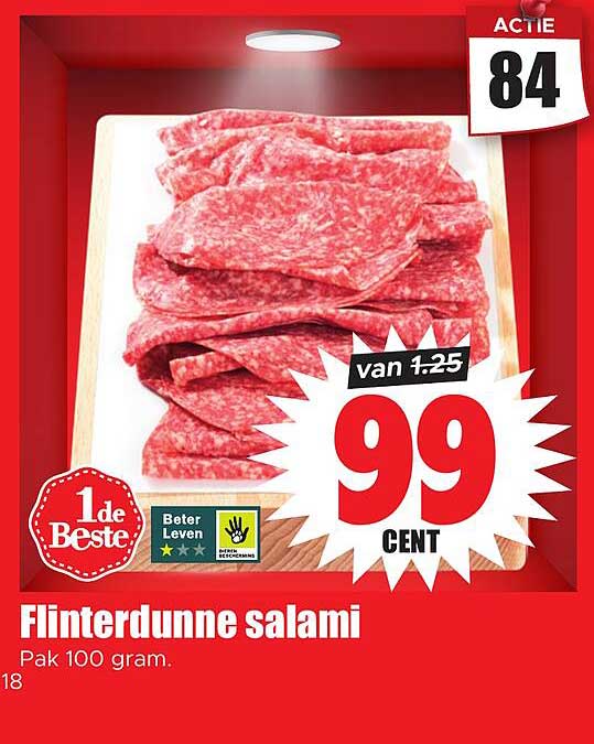 Flinterdunne salami
