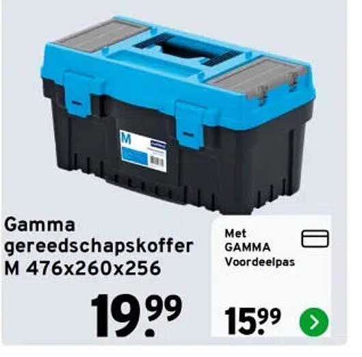 Gamma gereedschapskoffer M 476x260x256