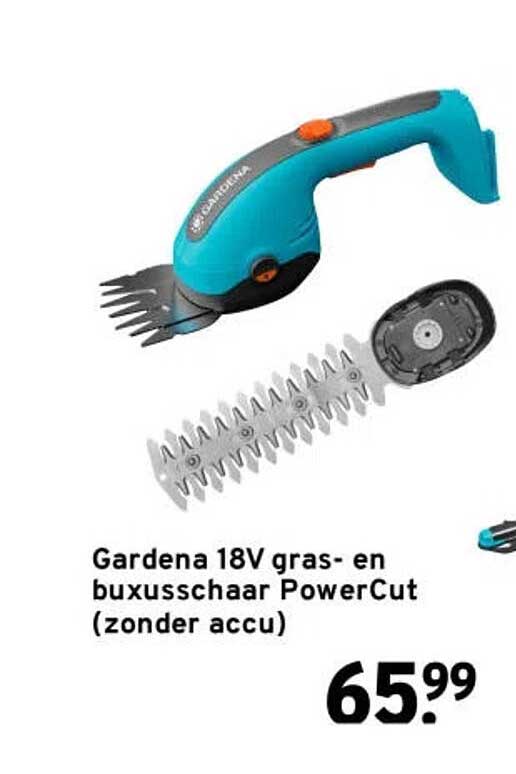 Gardena 18V gras- en buxusschaar PowerCut (zonder accu)