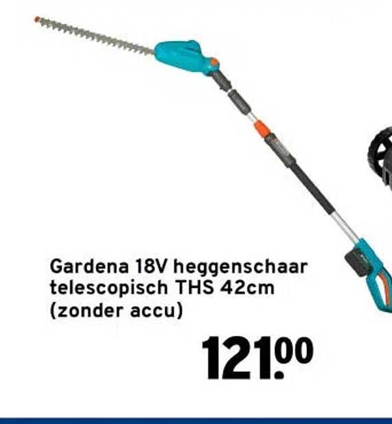 Gardena 18V heggenschaar telescopisch THS 42cm (zonder accu)