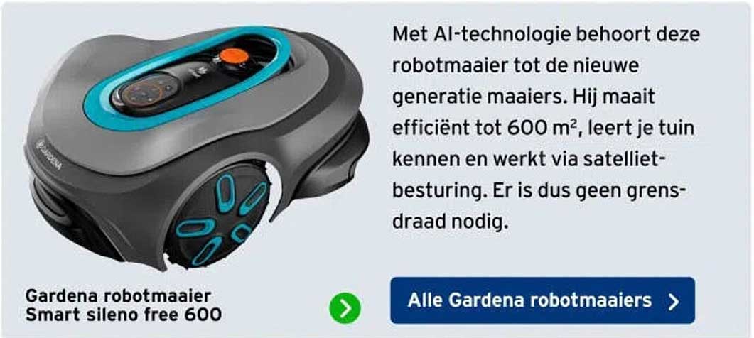 Gardena robotmaaier Smart sileno free 600