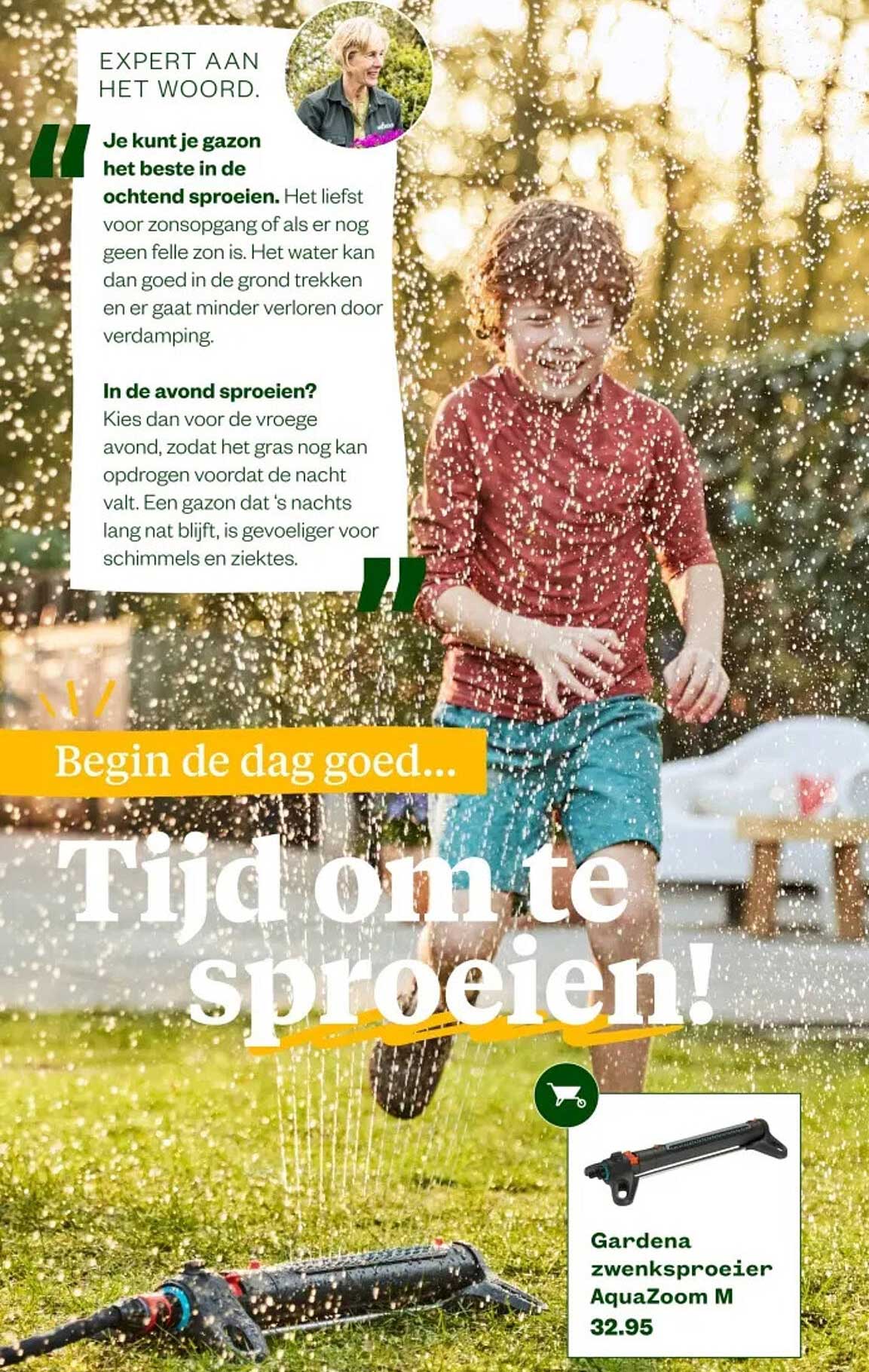 Gardena zwenksproeier AquaZoom M