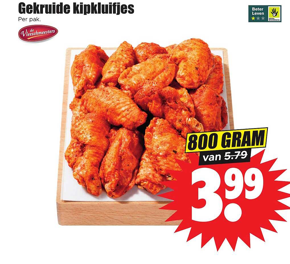 Gekruide kipkluifjes